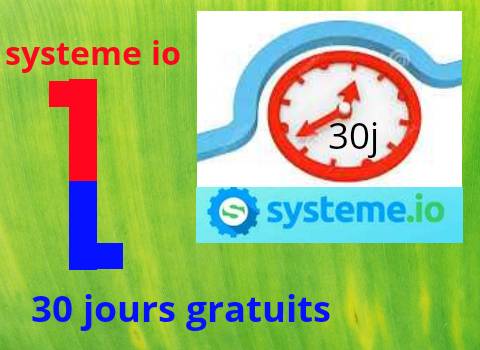 Systeme io gratuit: usage à vie gratuitement