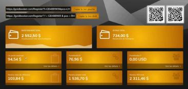 Mes gains chez Gold Booker