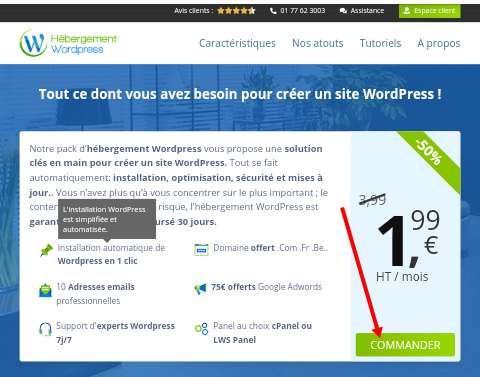 Meilleure Hébergement web WordPress
