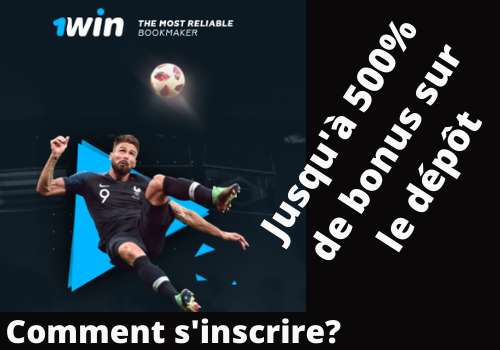 1win avis, France - Comment s'inscrire?
