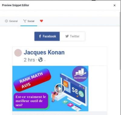 Rankmath réseau social