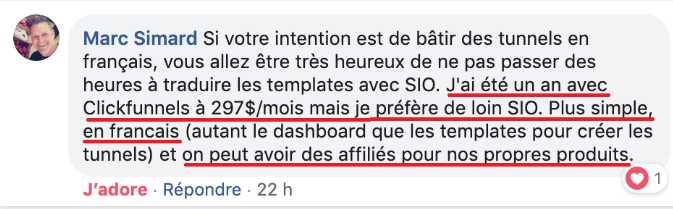 Avis de Marc Simard a propos de systeme io